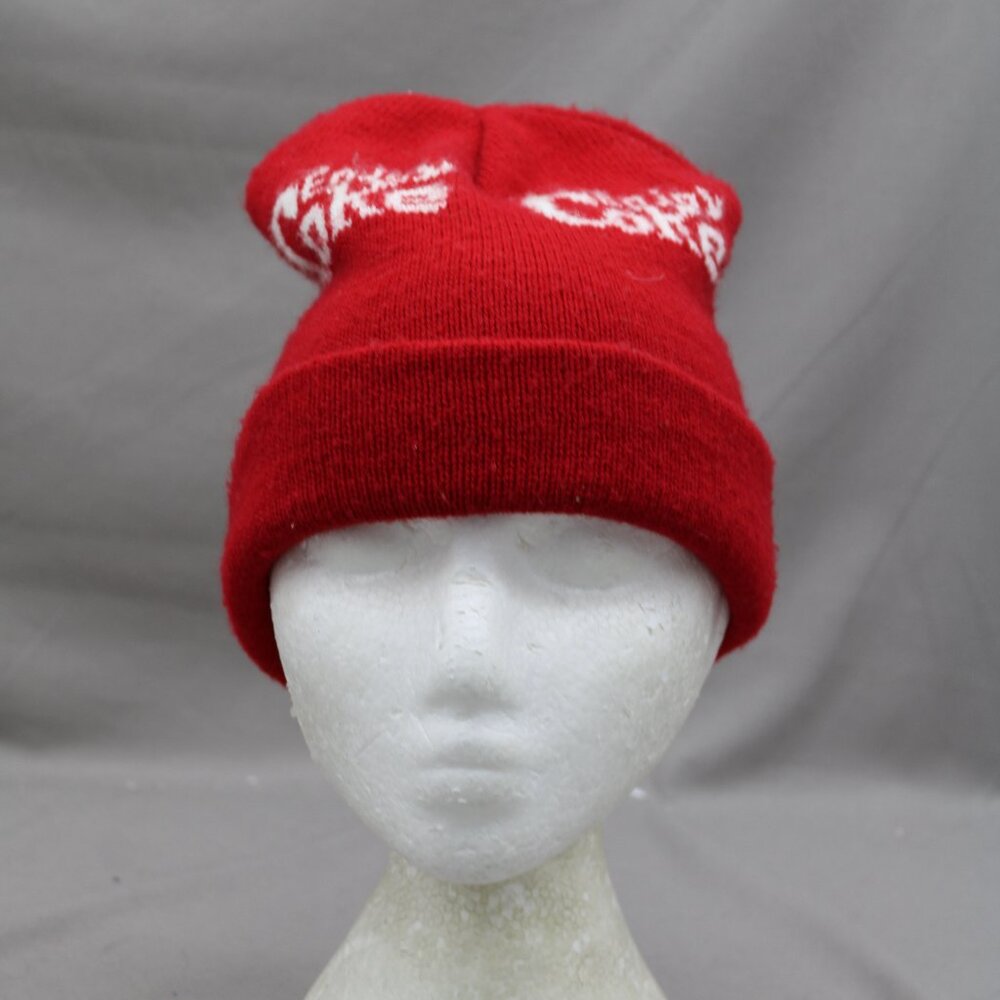 Vintage Toque / Beanie - Enjoy Coke Wrap Graphic - Adult Stretch Fit